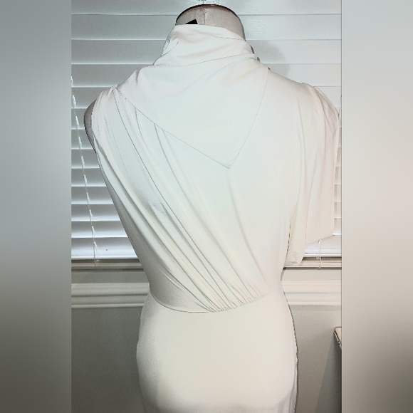 Eclipse Snow White High Neck Long Dress Size M with Flaw - Picture 9 of 13